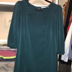 Green shirt dress